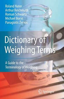Dictionary of Weighing Terms: A Guide to the Terminology of Weighing