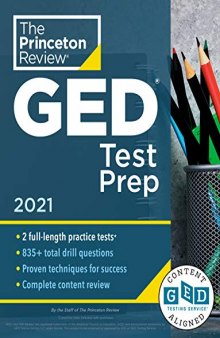 Princeton Review GED Test Prep, 2021: Practice Tests + Review & Techniques + Online Features (College Test Prep)