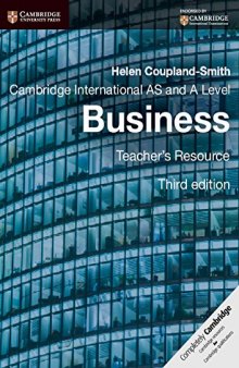 Cambridge International AS and A Level Business Teacher's Resource CD-ROM (Cambridge International Examinations)
