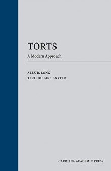 Torts: A Modern Approach