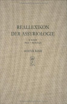 Reallexikon der Assyriologieund Vorderasiatischen Archäologie [RlA]