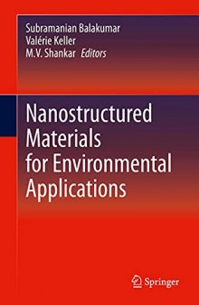 Nanostructured Materials for Environmental Applications