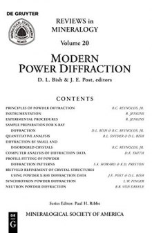 Modern Powder Diffraction