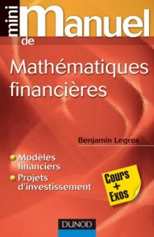 Mini Manuel de Mathématiques financières - 2ed