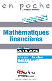 Mathematiques Financières 2014-2015