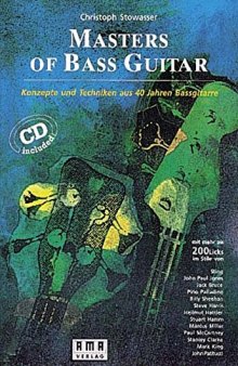 Masters of Bass Guitar. Mit CD.