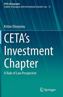 CETA's Investment Chapter: A Rule of Law Perspective