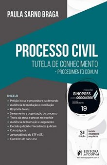 SINOPSES PARA CONCURSOS - V. 19 - PROCESSO CIVIL