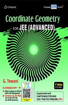 Coordinate Geometry for JEE (Advanced), 3rd edition