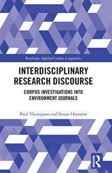 Interdisciplinary Research Discourse: Corpus Investigations into Environment Journals