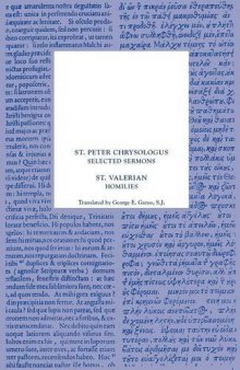 St. Peter Chrysologus: Selected Sermons and St. Valerian Homilies
