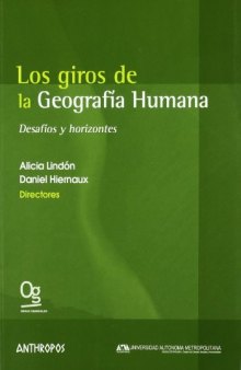 GIROS DE LA GEOGRAFIA HUMANA: desafíos y horizontes