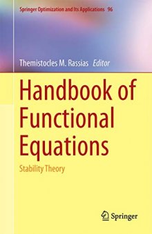 Handbook of Functional Equations: Stability Theory