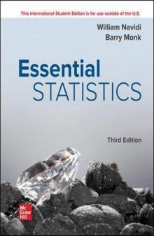 ISE Essential Statistics (ISE HED STATISTICS) 3rd Edition,Textbook only, William Navidi, Barry Monk