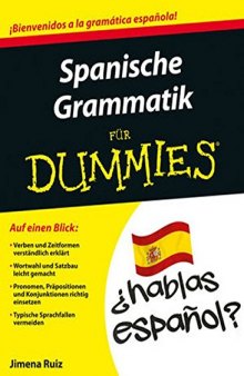 Spanische Grammatik Fur Dummies (German Edition)