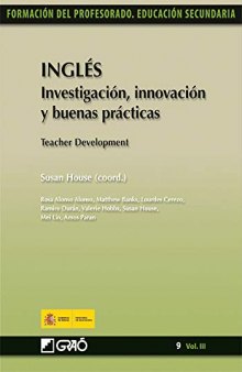 Inglés. Investigación, innovación y buenas prácticas: Teacher Development: 093