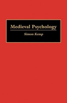 Medieval Psychology: (Contributions in Psychology)