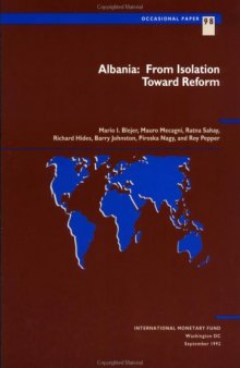 Albania, from Isolation Toward Reform (International Monetary Fund Occasional Paper)