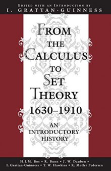 From the Calculus to Set Theory 1630—1910