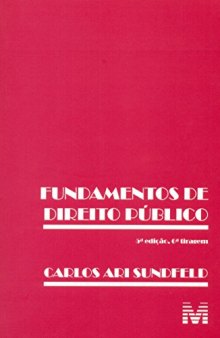 Fundamentos de direito público - 5 ed. 7 tiragem/2017