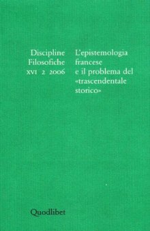 L'epistemologia francese e il problema del «trascendentale storico»