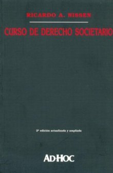 Curso de Derecho Societario (Spanish Edition)