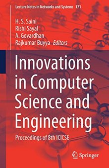 Innovations in Computer Science and Engineering: Proceedings of 8th ICICSE (Lecture Notes in Networks and Systems, 171)