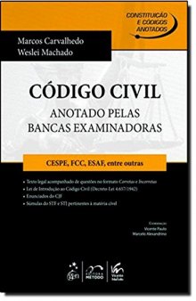 Codigo Civil - Anotado Pelas Bancas Examinadoras Cespe, Fcc, Esaf, Ent