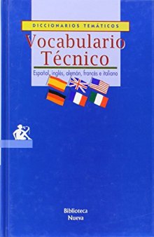 Vocabulario Técnico (Español, inglés, alemán, francés e italiano)