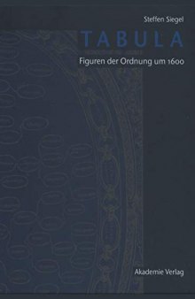 Tabula: Figuren Der Ordnung Um 1600 (German Edition)