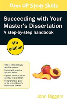 Succeeding with Your Master’s Dissertation: Step-by-step Handbook