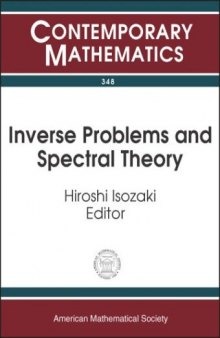 Inverse Problems and Spectral Theory: Proceedings of the Workshop on Spectral Theory of Differential Operators and Inverse Problems, October ... Institute for