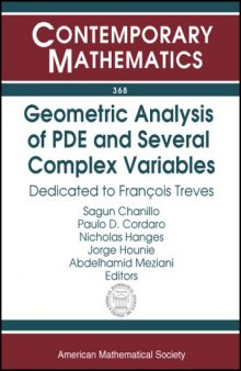 Geometric Analysis of PDE and Several Complex Variables: Dedicated to Francois Treves