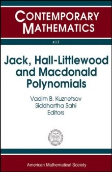 Jack, Hall-Littlewood and Macdonald Polynomials