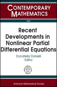 Recent Developments in Nonlinear Partial Differential Equations