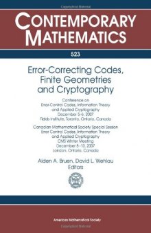 Error-Correcting Codes, Finite Geometries and Cryptography