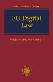 EU Digital Law: Article-by-Article Commentary