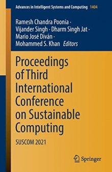 Proceedings of Third International Conference on Sustainable Computing: SUSCOM 2021