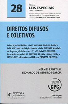 Direitos Difusos e Coletivos - Volume 28. Coleção Leis Especiais Para Concursos