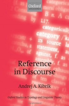 Reference in Discourse