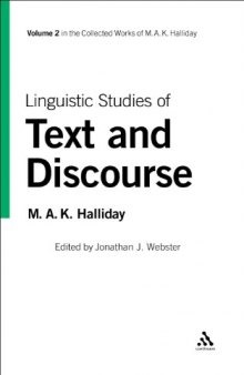 Linguistic Studies of Text and Discourse: Volume 2 (Collected Works M A Halliday)