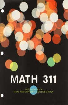 Math 311 Custom Edition for Texas A&M University - College Station