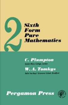 Sixth Form Pure Mathematics. Volume 2