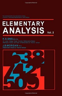 Elementary Analysis. Volume 2