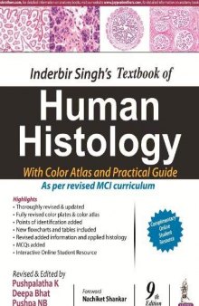 Inderbir Singh's Textbook of Human Histology With Colour Atlas And Practical Guide