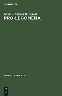 PRO-legomena (Linguistic Models)
