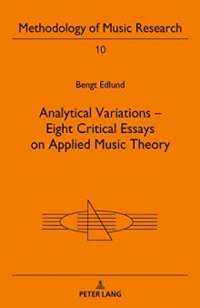 Analytical Variations – Eight Critical Essays on Applied Music Theory