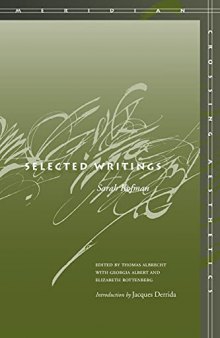 Selected Writings (Meridian: Crossing Aesthetics)