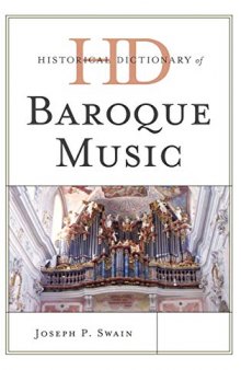 Historical Dictionary of Baroque Music