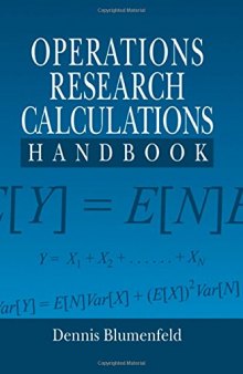 Operations research calculations handbook